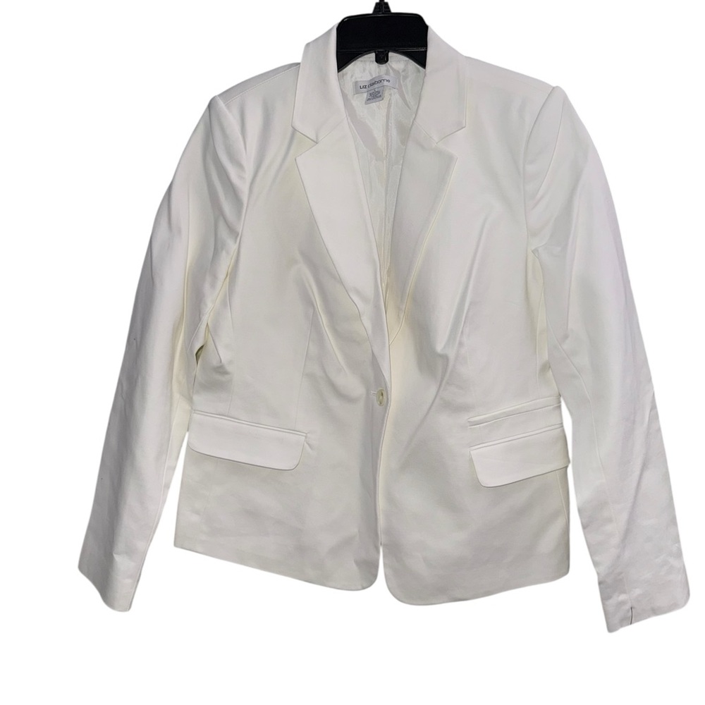NWT Liz Claiborne Classic White Blazer Size Large